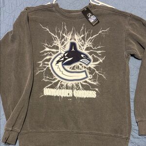 NHL Vancouver Canucks Brown Sweatshirt
